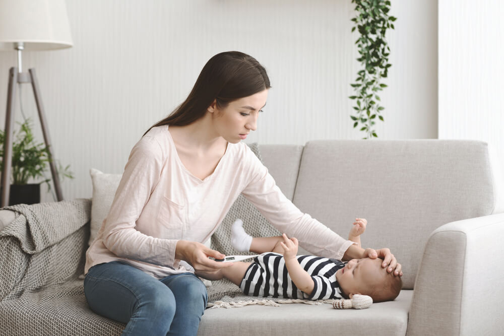 how far can a 1-month-old see