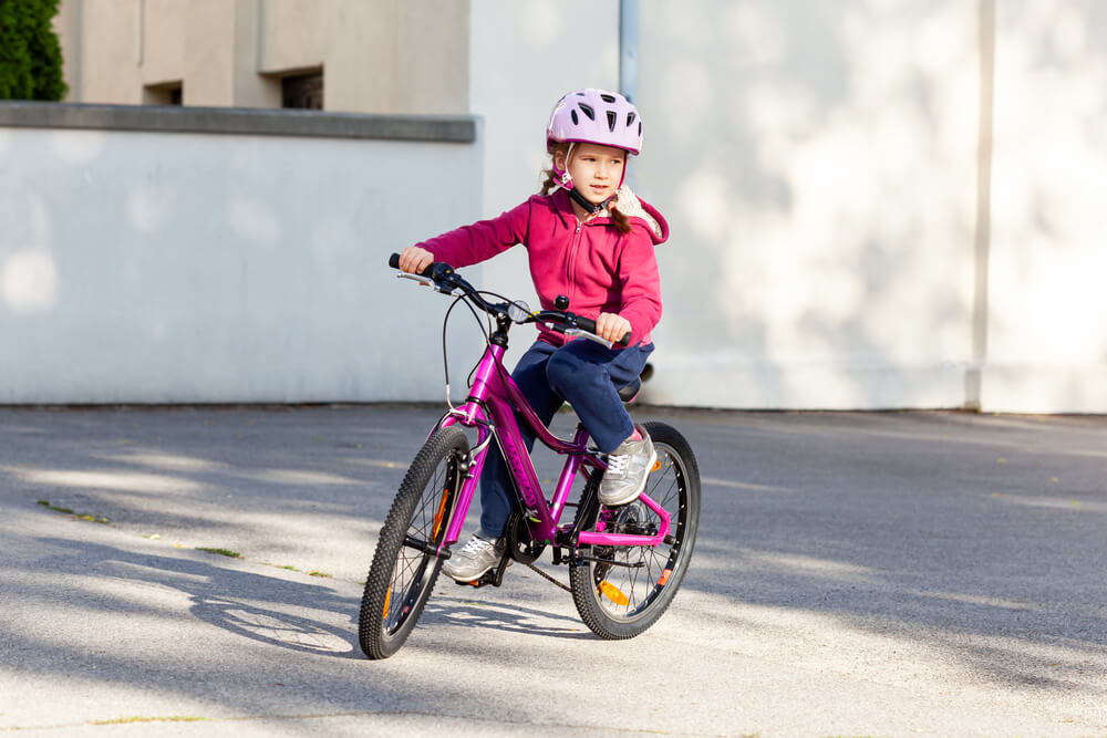 learning to ride a bike