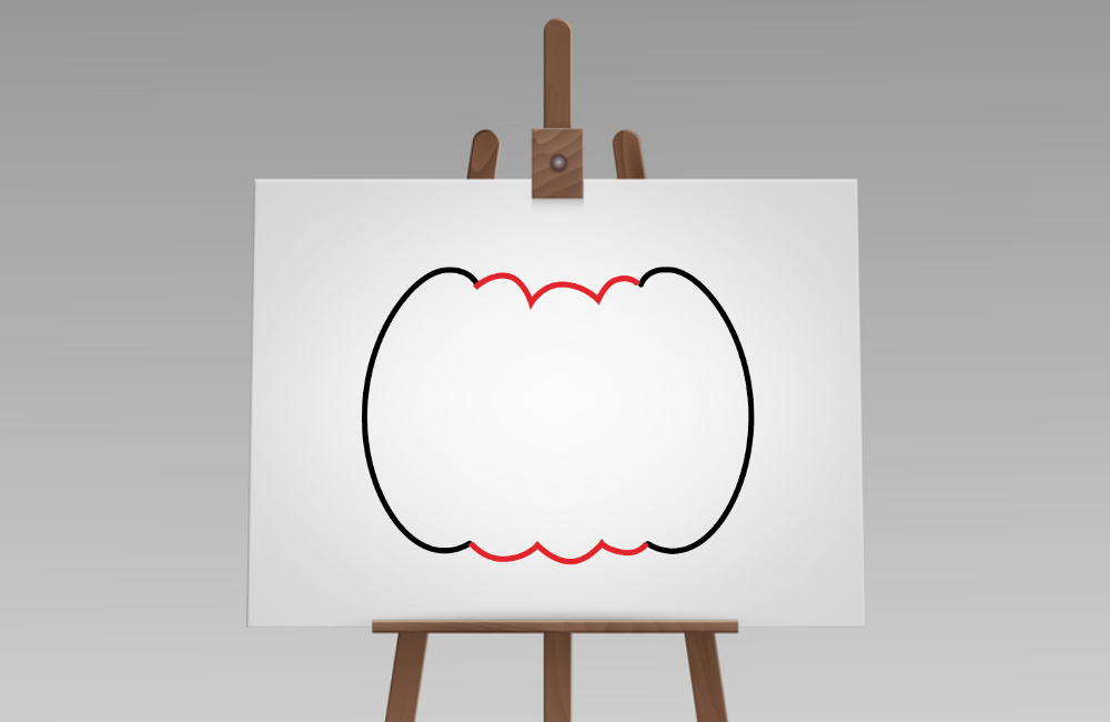 how to draw pumpkin easy