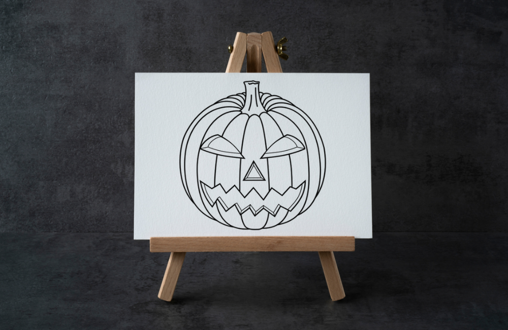how to draw a pumpkin pie