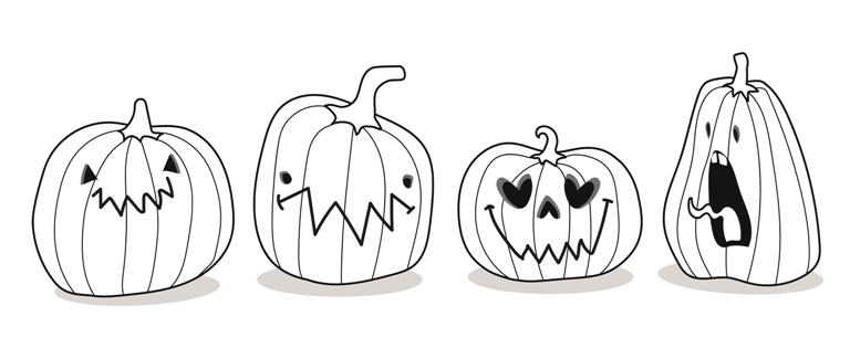 how to draw a pumpkin