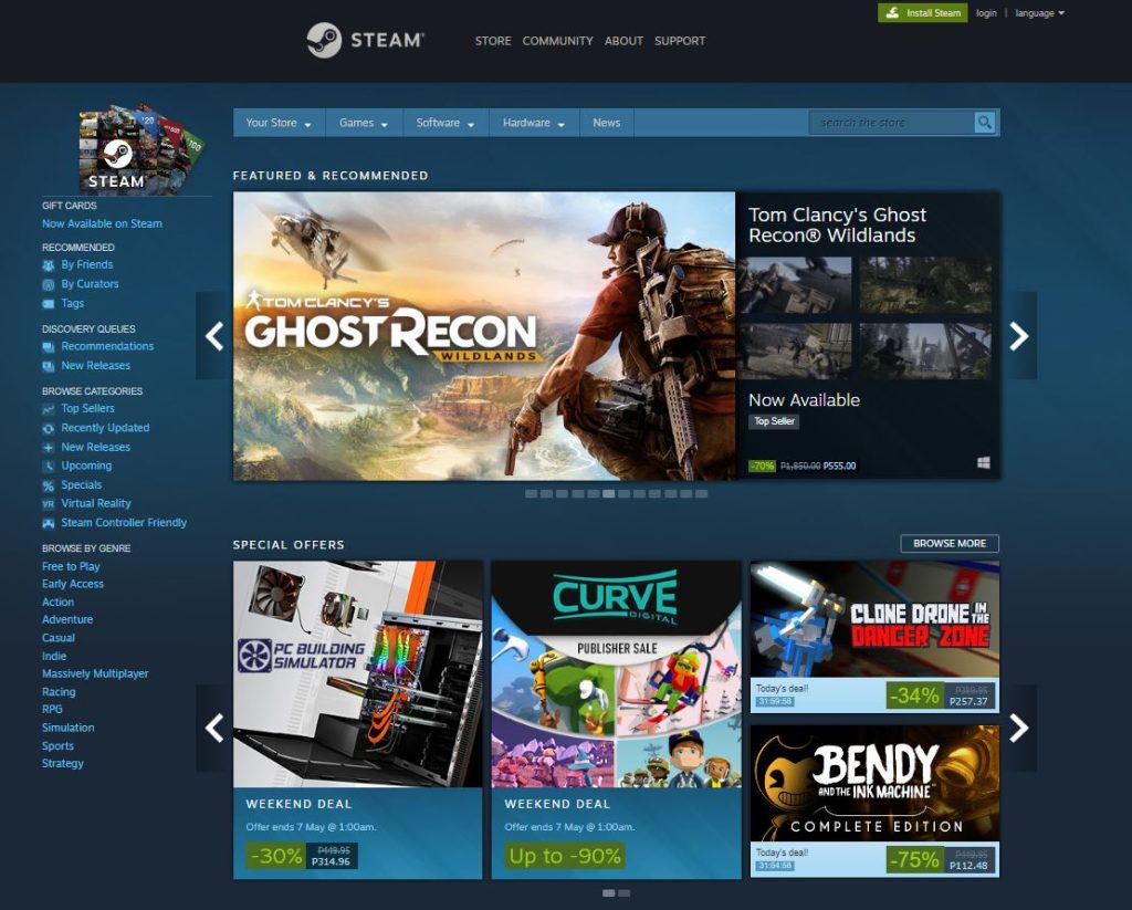 parental controls steam