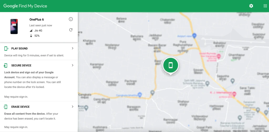 ping location