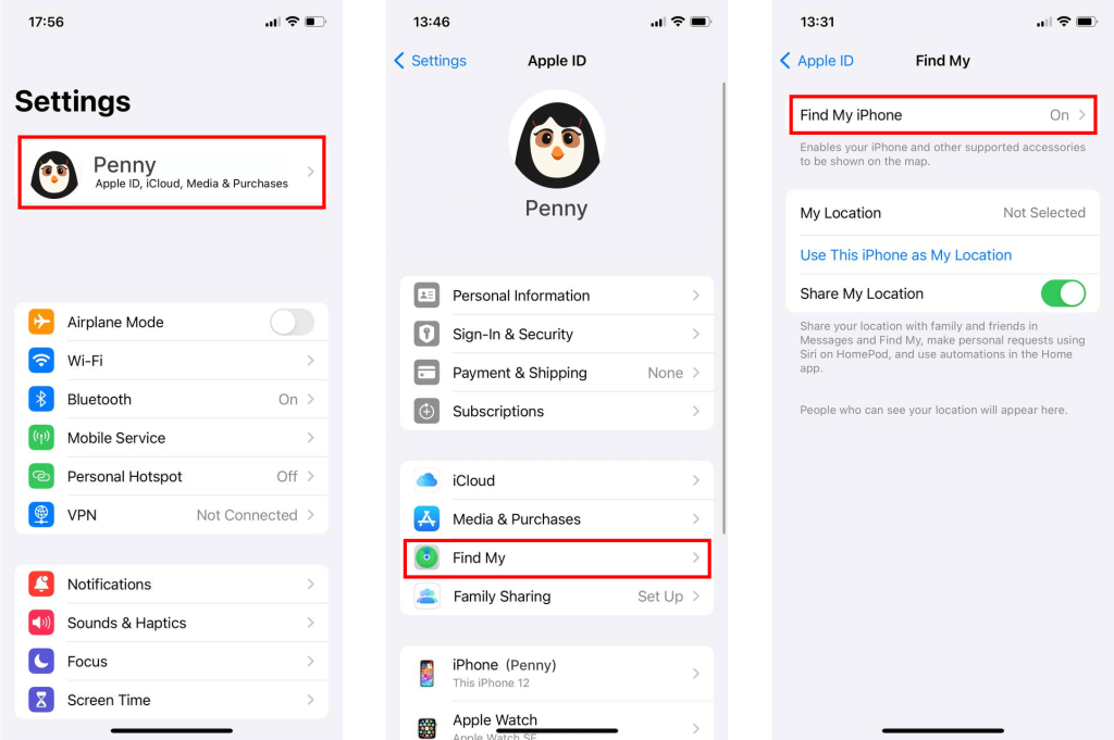 iphone location history icloud