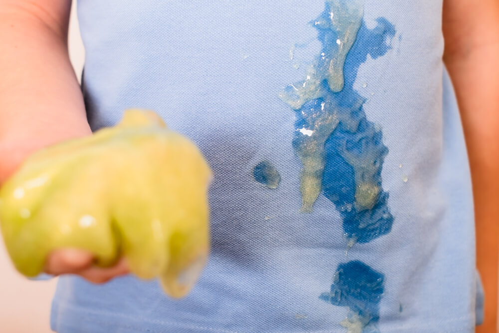 how to get slime out of clothes