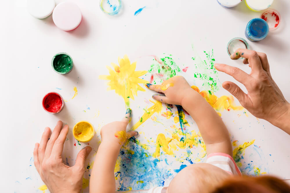 art finger painting ideas