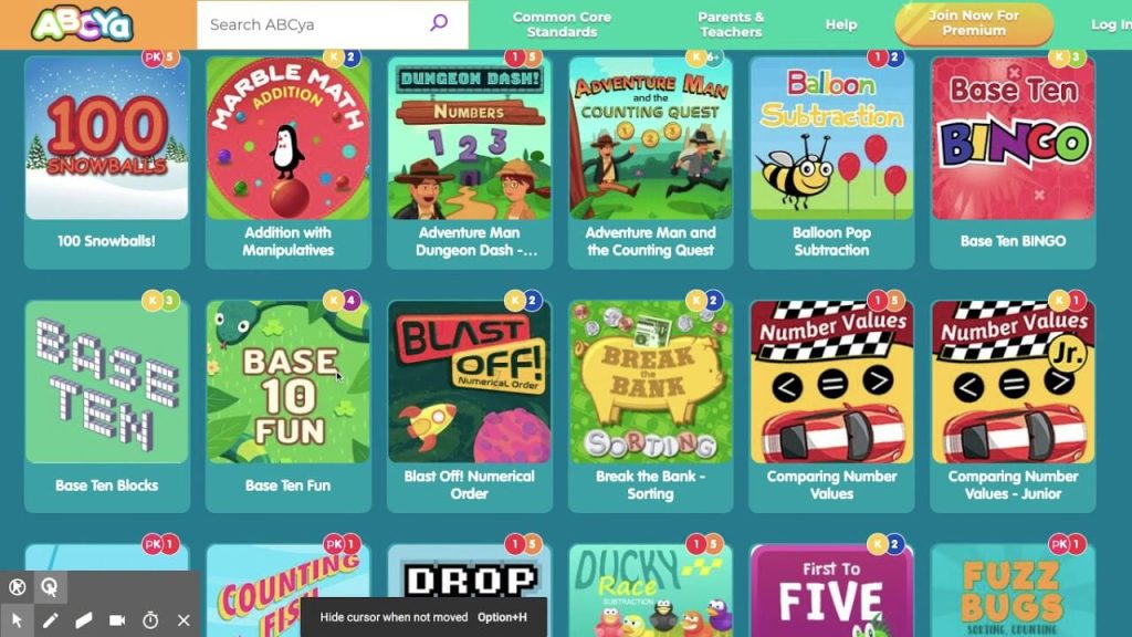 learning sites for kids