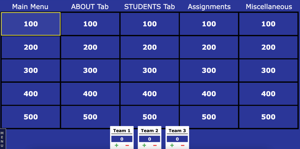 fun classroom games