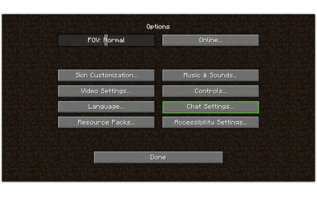 parental controls on minecraft