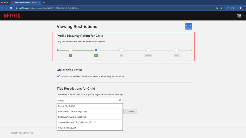 how to block netflix shows