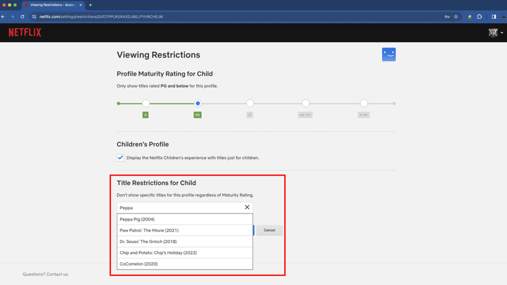 netflix age restrictions