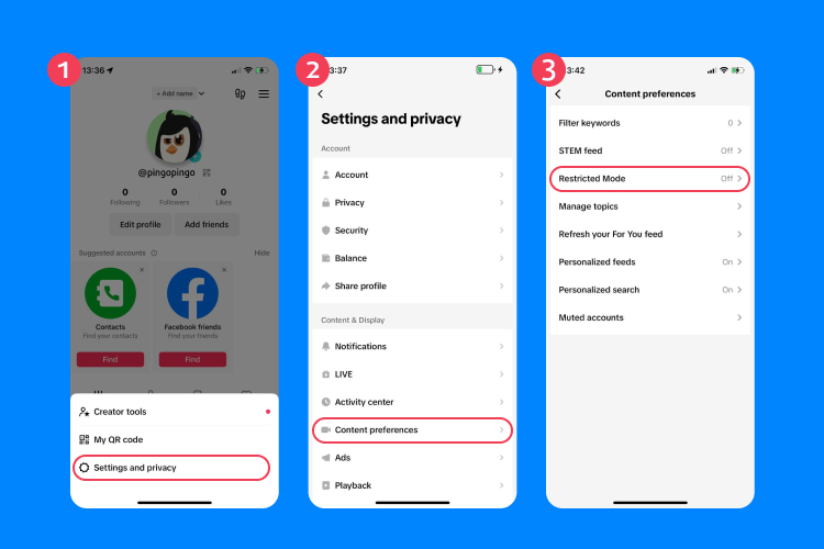 how to block content on tiktok