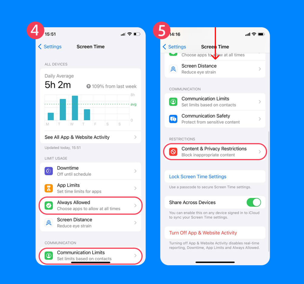 how to see how much screen time on iphone