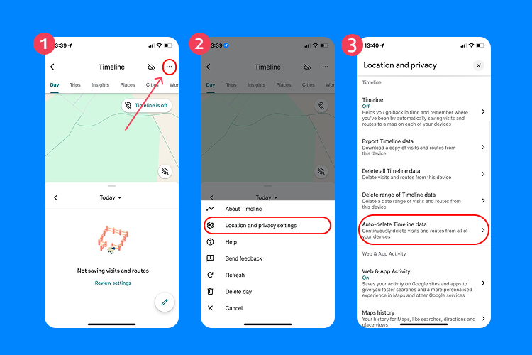 google dashboard location