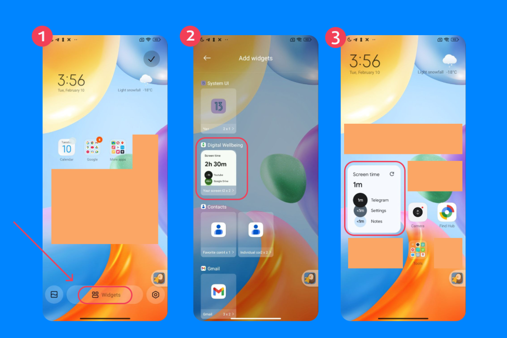 check screen time android