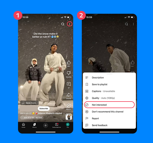 remove youtube shorts