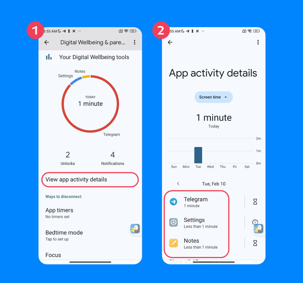 how to check your screen time