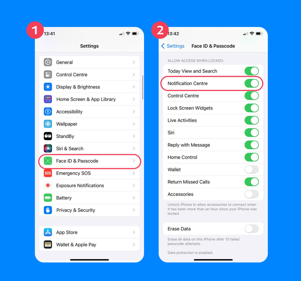 how to hide notifications on iphone