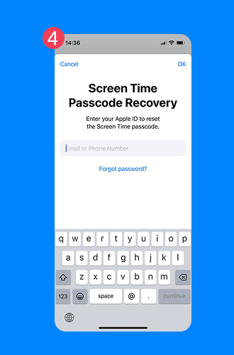 screen time passcode