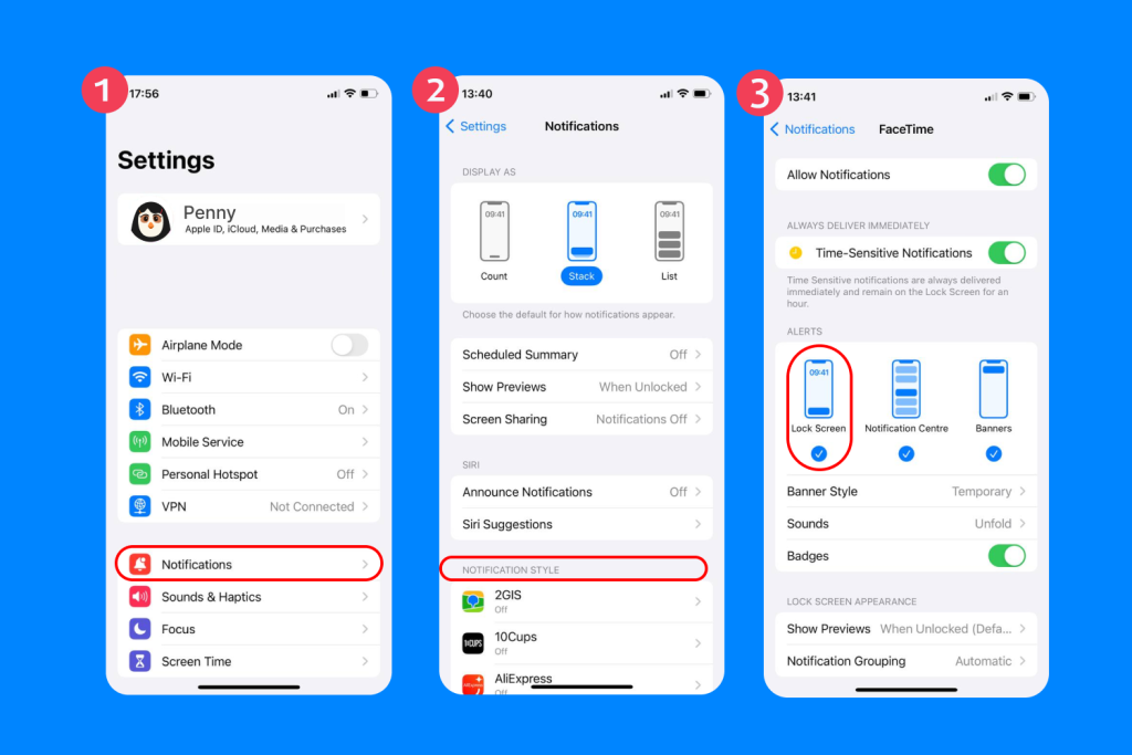 how to hide notifications on lock screen iphone