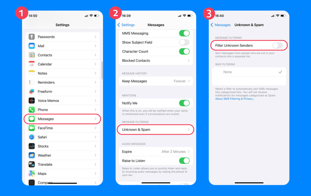 how to block imessage