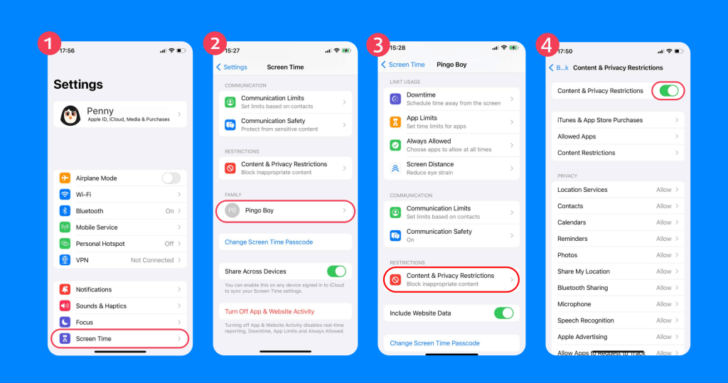 can you block an app on the app store