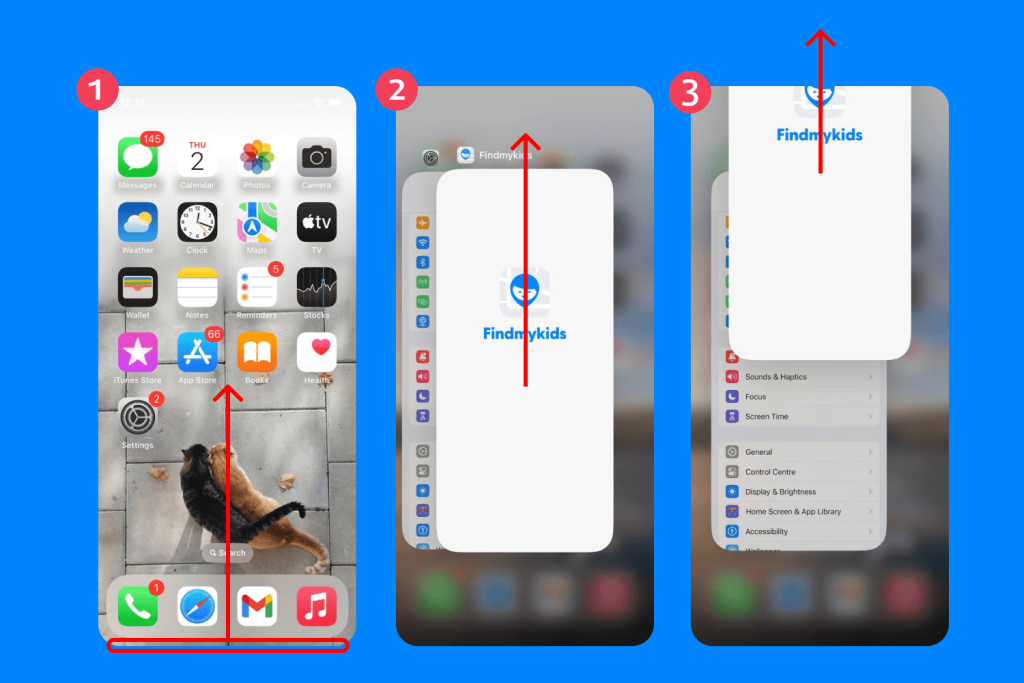how to force stop an app on iphone in settings