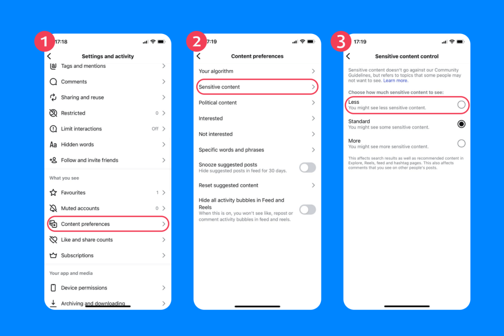 how to turn off sensitive content on iphone 