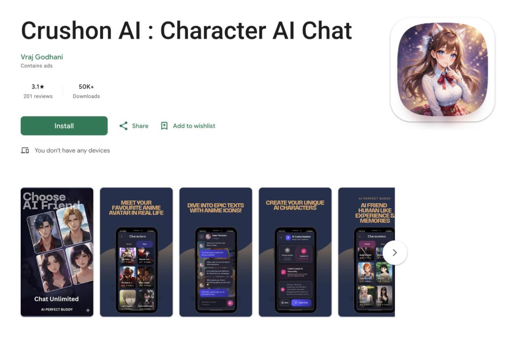 is crushon ai safe 