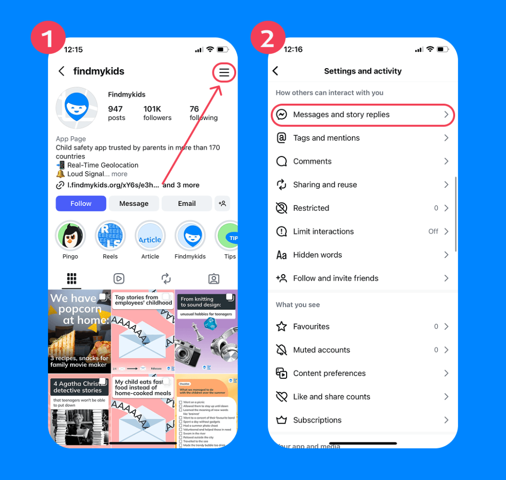 turn off active status on instagram