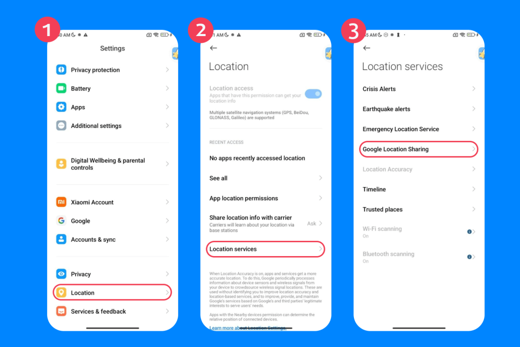 turn off gps on android