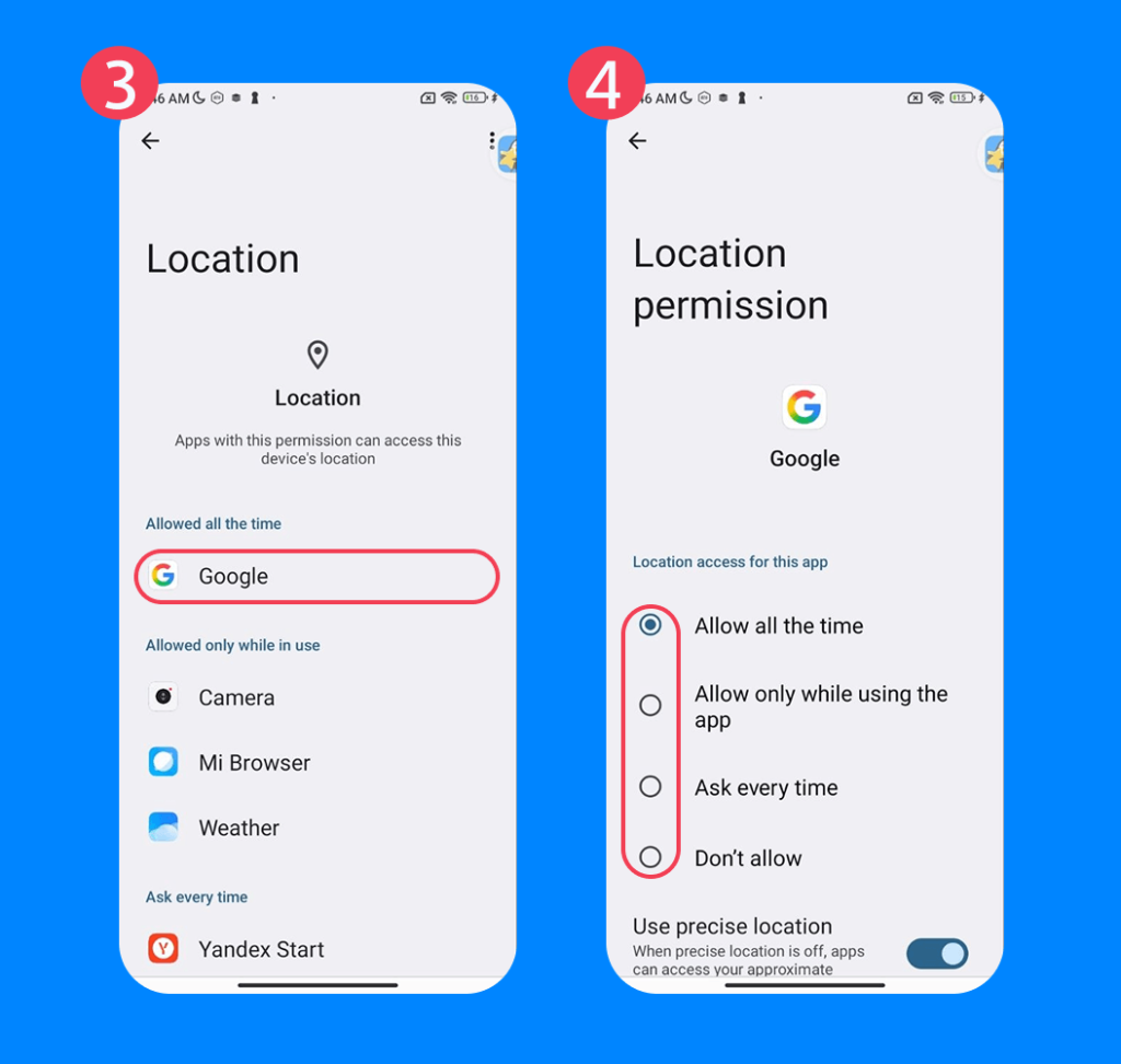 how to turn off gps on android