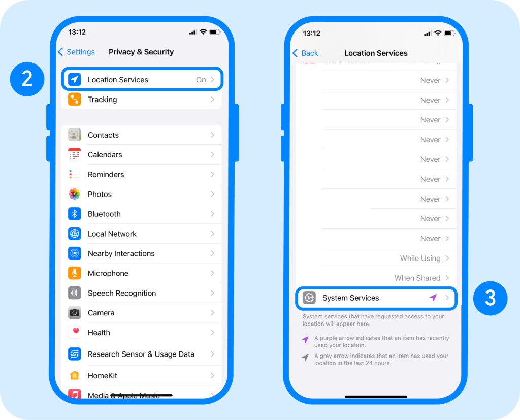 how to check location history with find my iphone, step 2