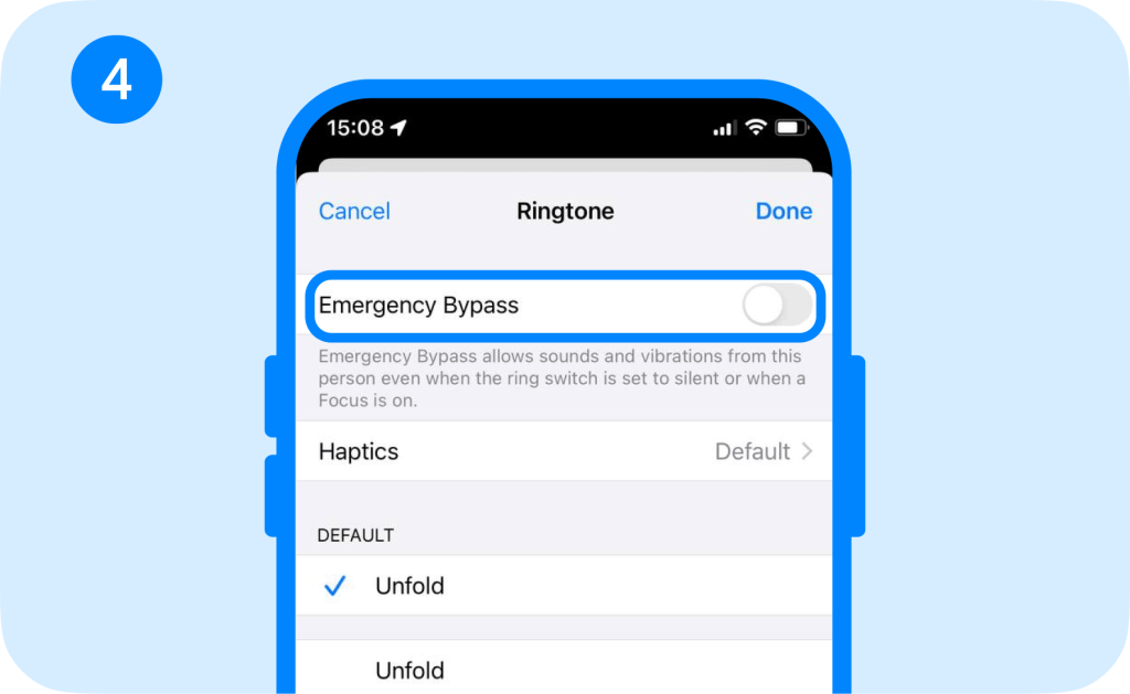 how to send an alert to someone's phone, step 4