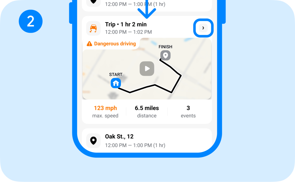 Check iPhone Location History with Findmykids, step 2