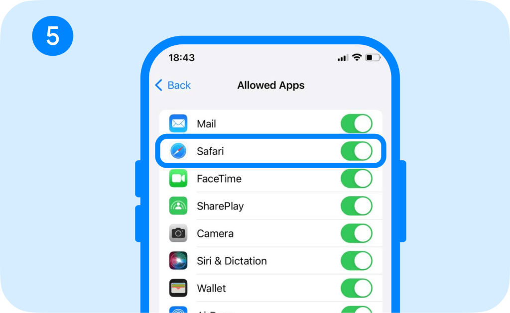 how to delete safari app on iphone
