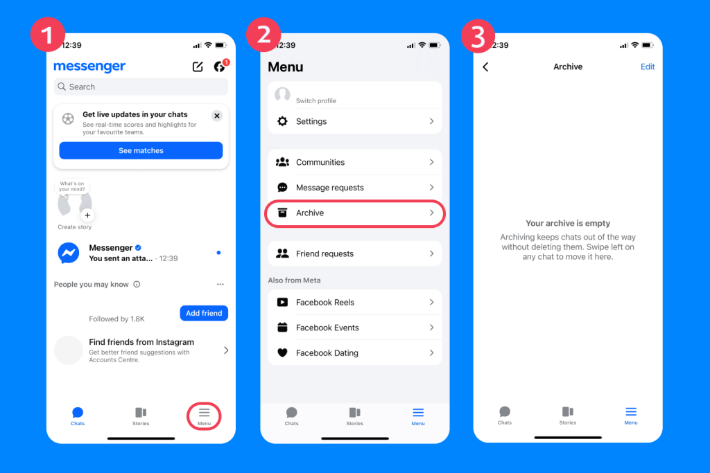 how to view deleted messages on messenger