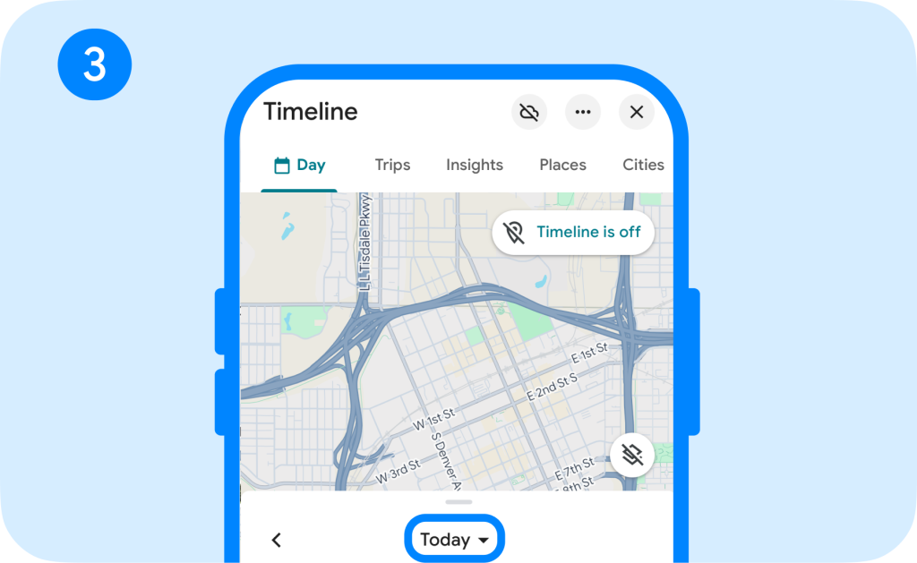 Way to See Location History on Google Maps, step 3
