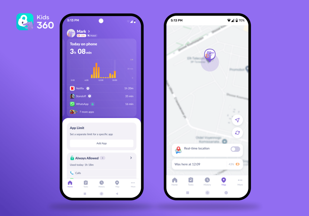 how to find an iphone with an android with Kids360