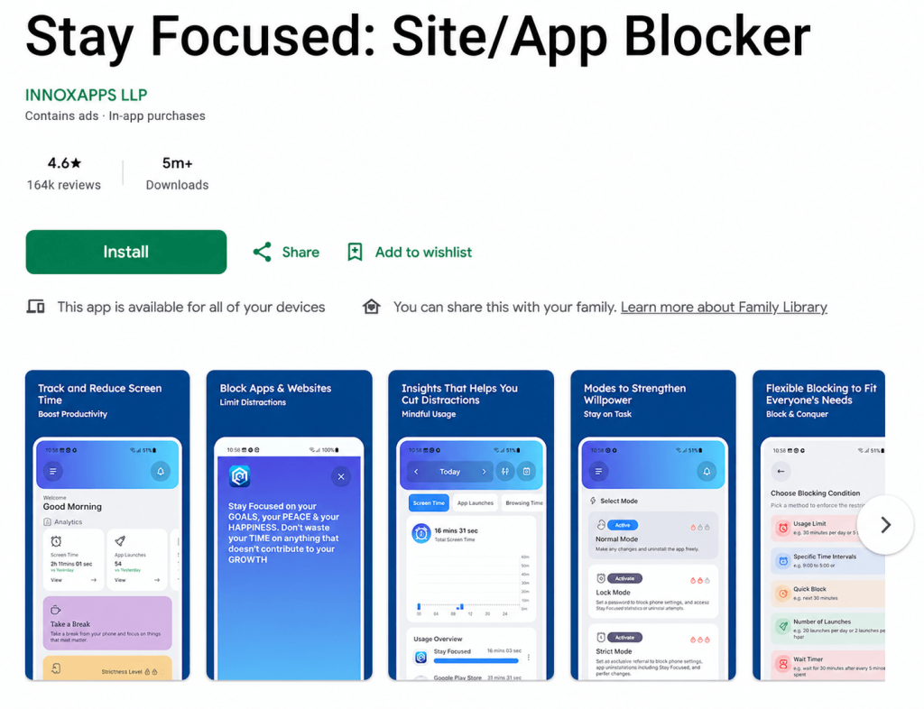 how to block distracting sites