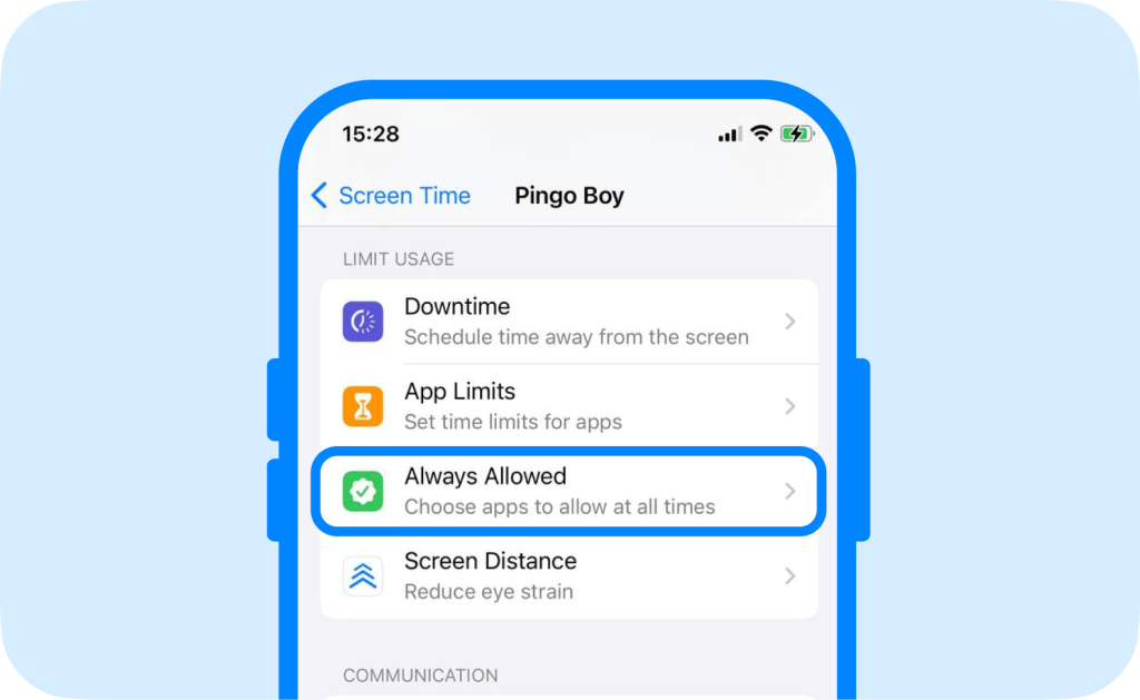 screen time won't update