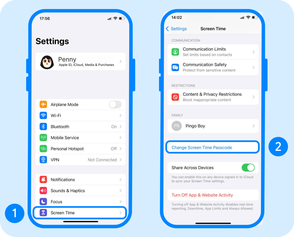 screen time requests not working